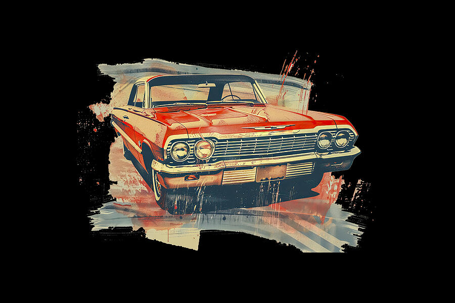 60s Impala Digital Art by Bill Posner