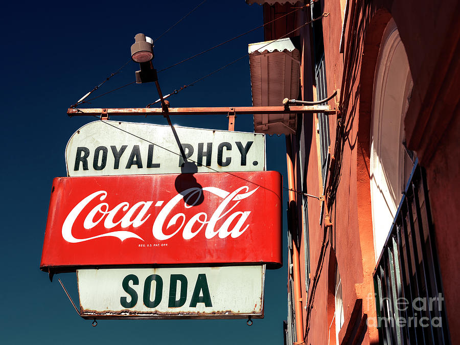 Retro Royal Pharmacy Sign in New Orleans Photograph by John Rizzuto