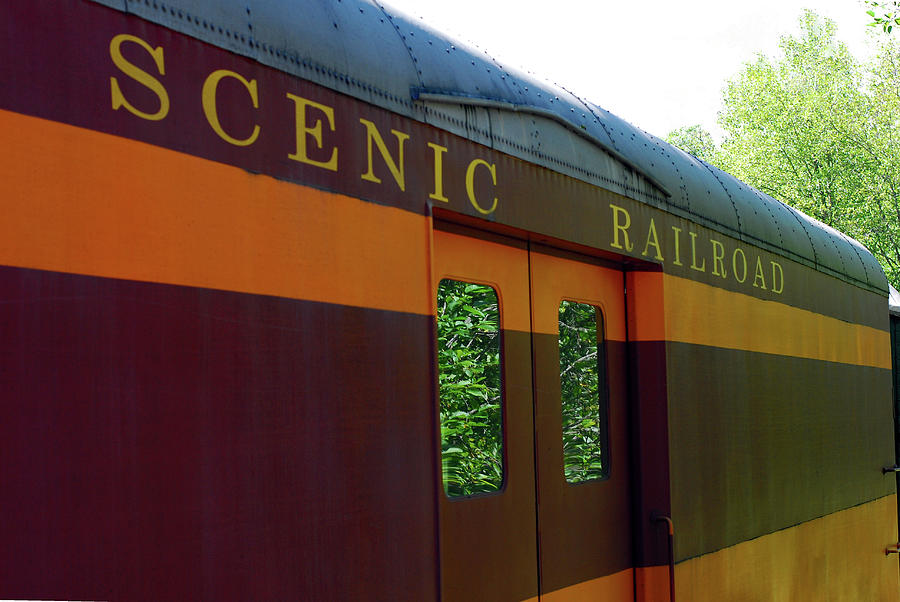 Retro Scenic Railroad Car Photograph by Connie Fox