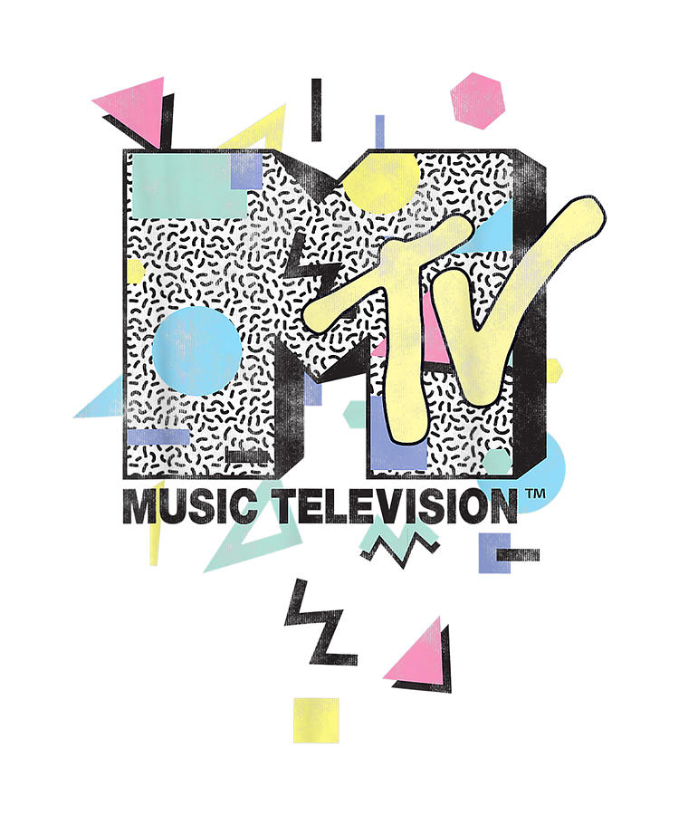 Retro Shape MTV Logo Graphic Design Digital Art by Notorious Artist ...