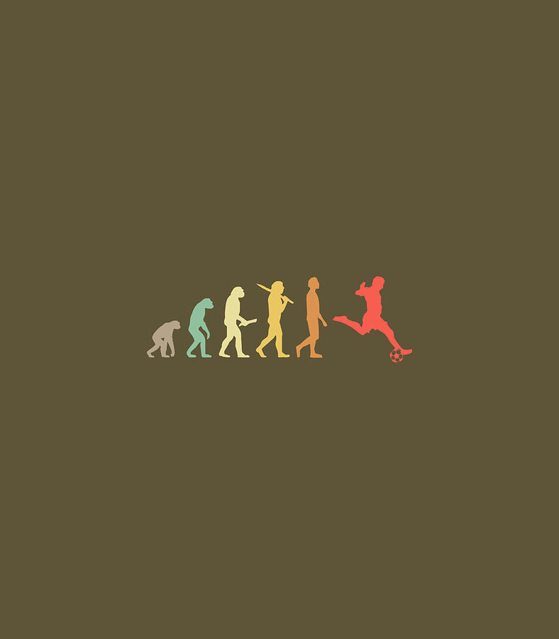 Retro Soccer Evolution For Soccer Players Digital Art By Corril Arial 