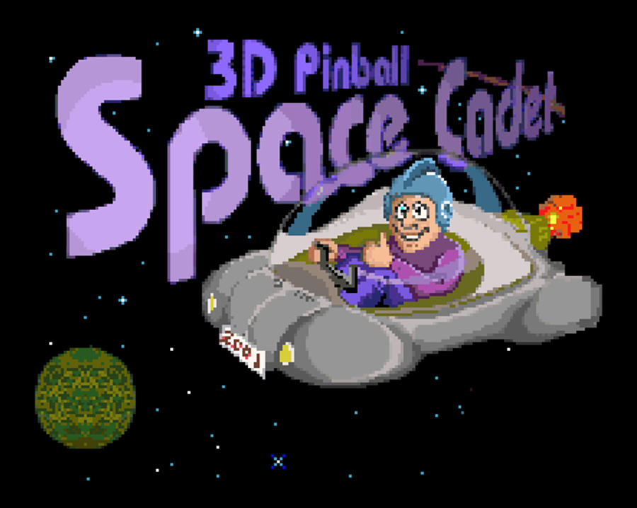 Retro Space Pinball Cadet Digital Art by Gene Bradford