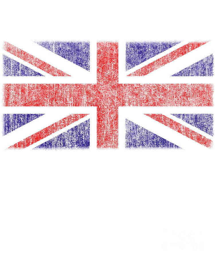Retro UK Union Jack Flag Digital Art by Flippin Sweet Gear