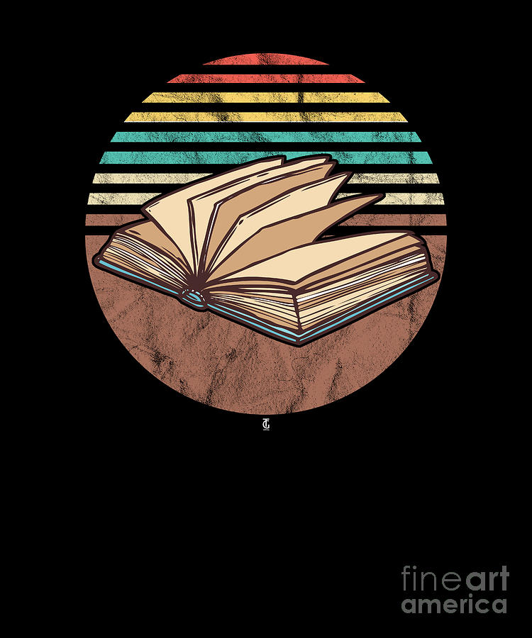 Bookish Decor for Book Lovers Bookish Line Art Print 
