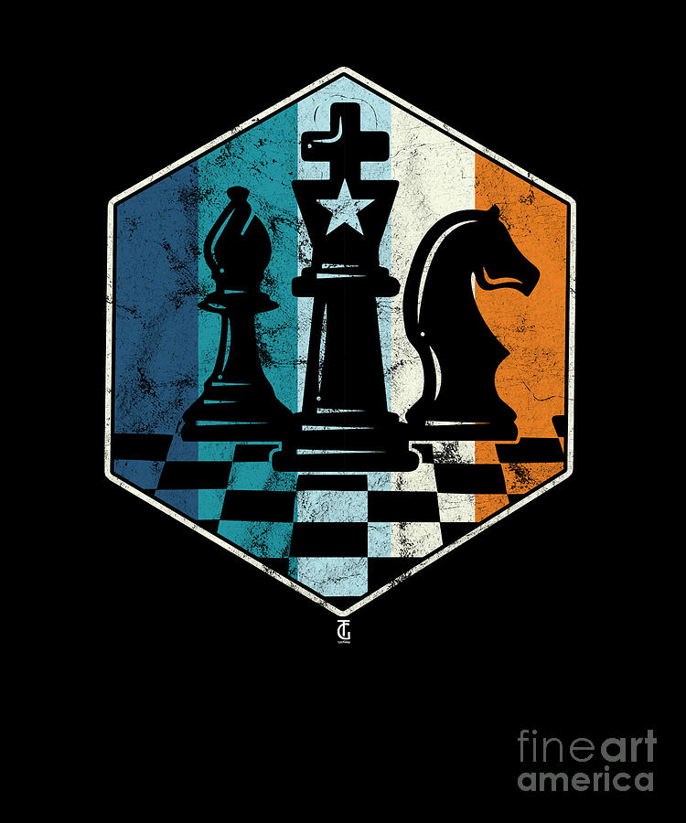 Rook Chess Piece Chess Player Distressed Graphic Art Metal Print by Thomas  Larch - Pixels