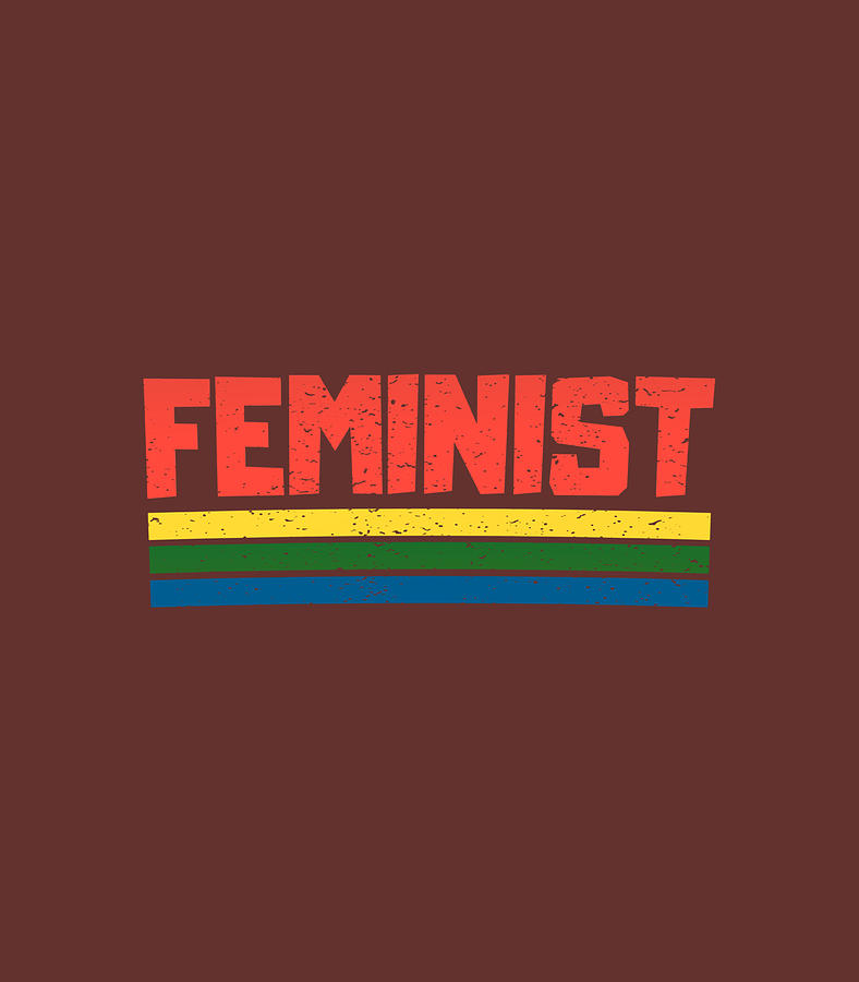 Retro Vintage Feminist Tee 70s Feminism Digital Art By Adriad Lana