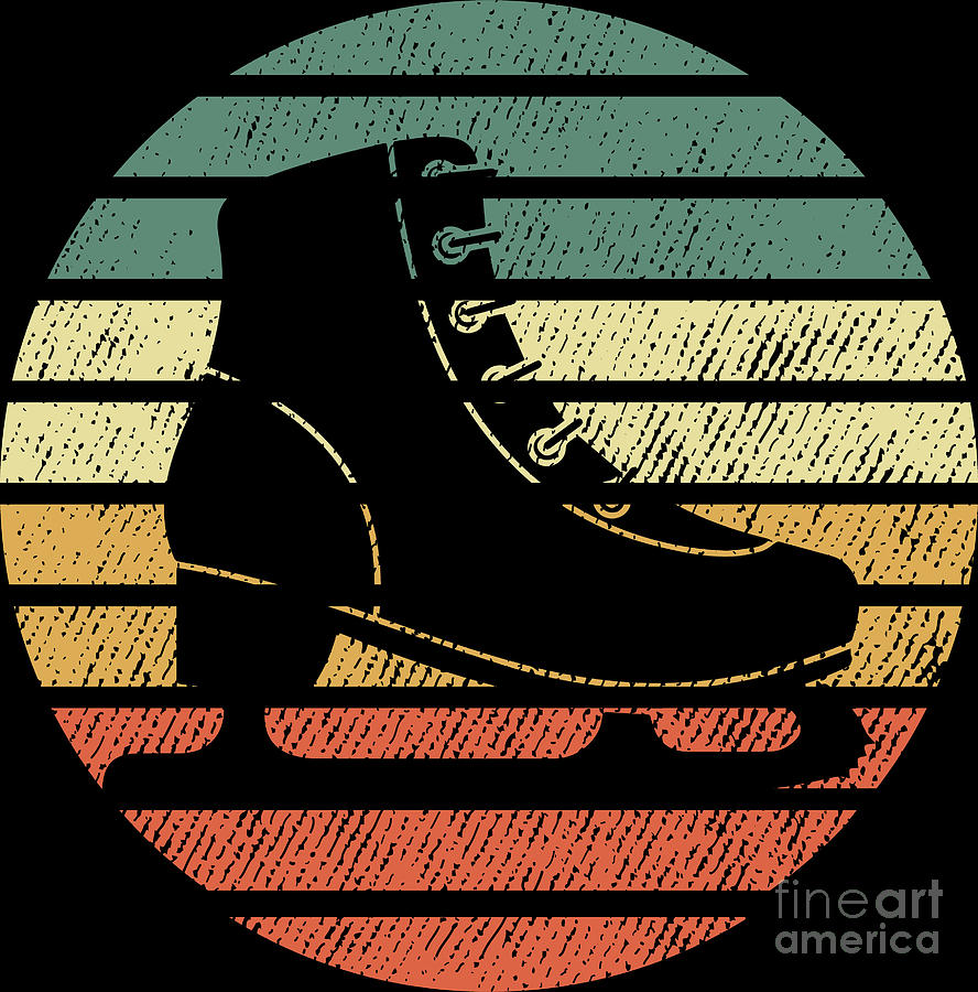 Retro Vintage Figure Ice Skating Silhouette Distressed Shirt Retro Vintage Figure Ice Skating Silhouette Distressed Shirt