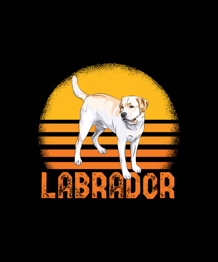 Retro Vintage Labrador Dog Digital Art by Tinh Tran Le Thanh - Fine Art ...