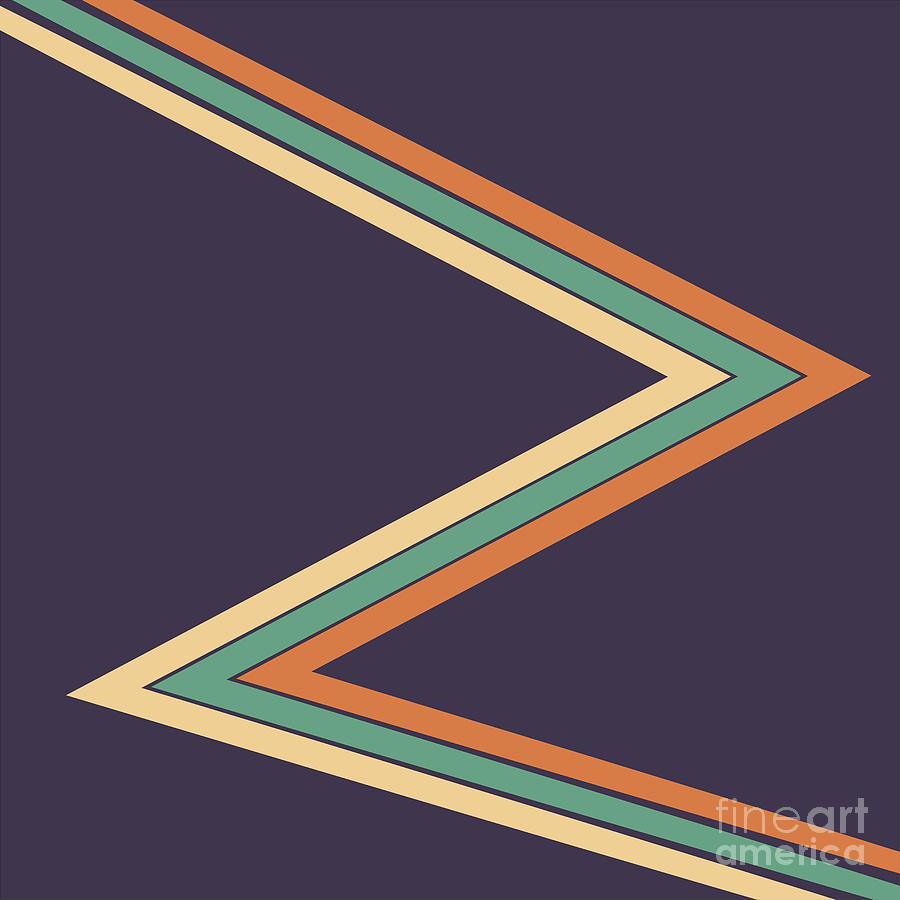 Retro Zigzag Digital Art by Jonathan Welch Fine Art America