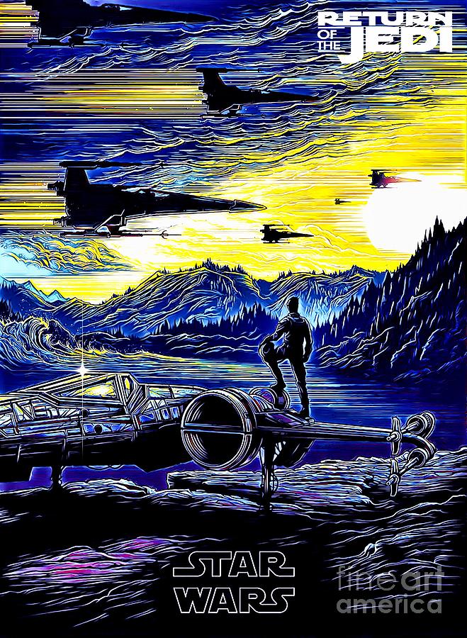 Return of the Jedi Digital Art by HELGE Art Gallery