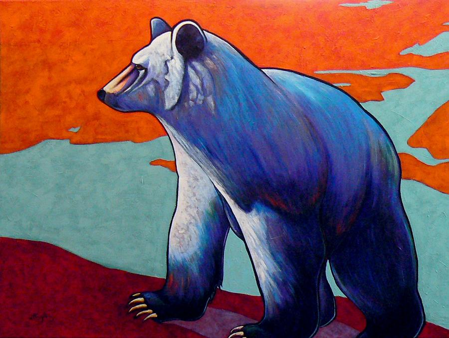 Wildlife Painting - Return of the Spirit Bear by Joe  Triano