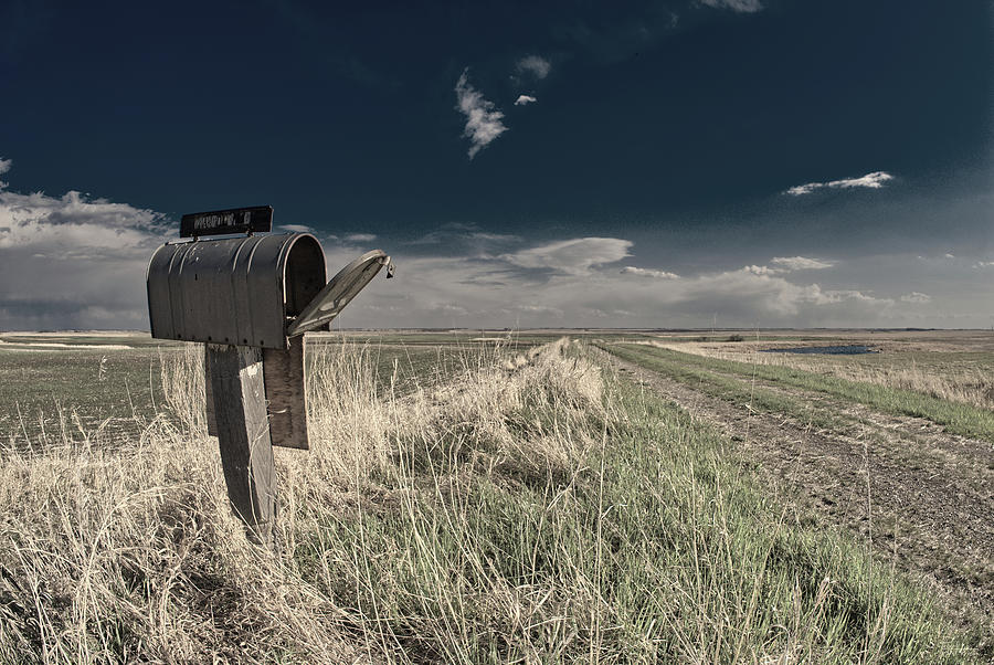 Return to Sender - a mailbox at an abandoned rural farm homestead Photograph by Peter Herman