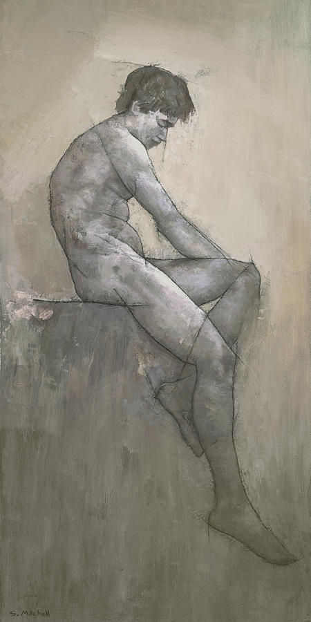 Nude Painting - Reuben by Steve Mitchell