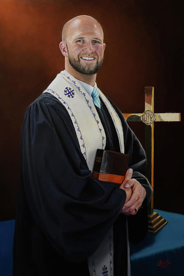 Rev Ben Crismon Painting by Glenn Beasley