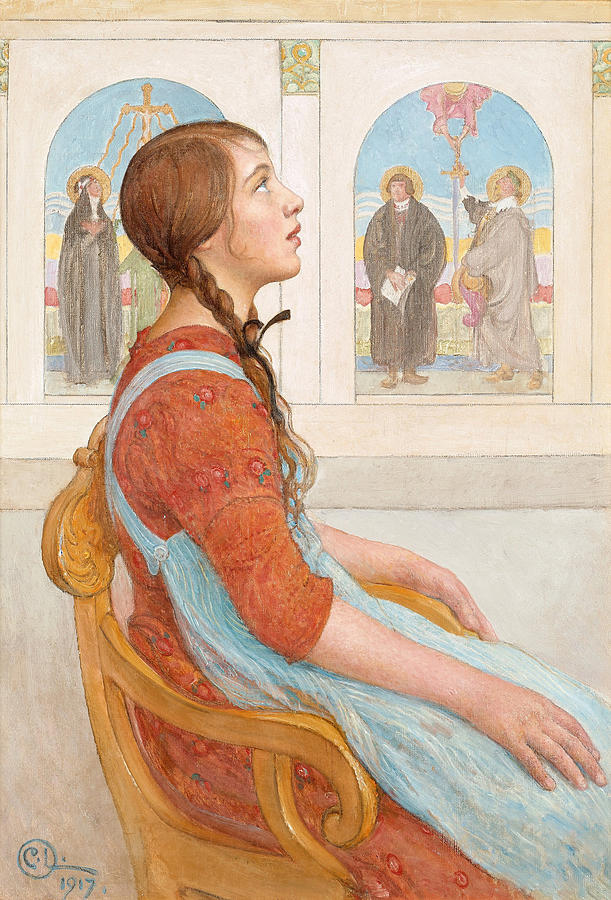 Revelation Drawing by Carl Larsson