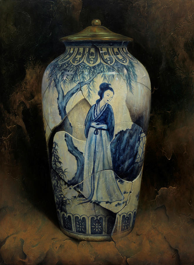 Vase Painting - Reverie by Bruno Capolongo