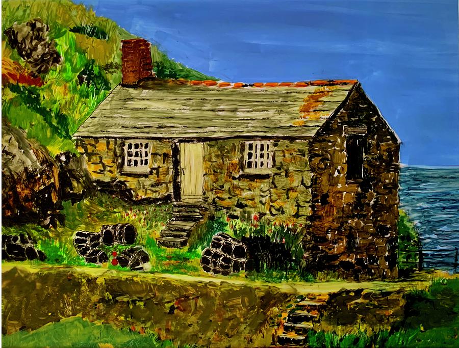 Reverse Painting Cornwall Painting