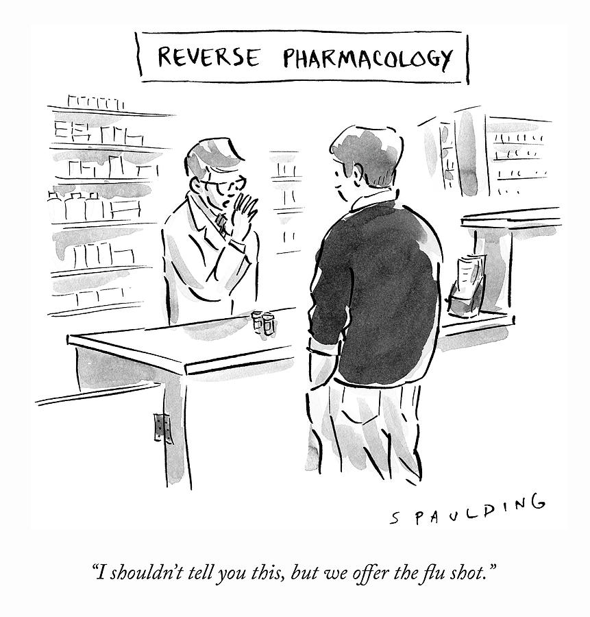 Reverse Pharmacology Drawing by Trevor Spaulding