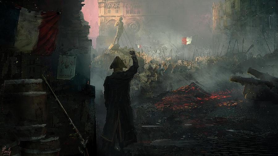 Revolution I - The Toppling  Painting by Joseph Feely