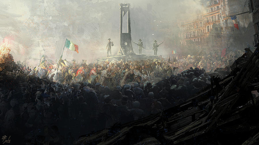 Paris Painting - Revolution II - The Blade by Joseph Feely