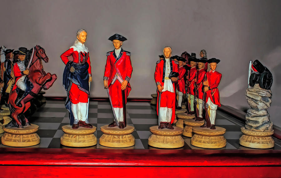 Revolutionary War Chess Pieces Photograph by Judy Vincent