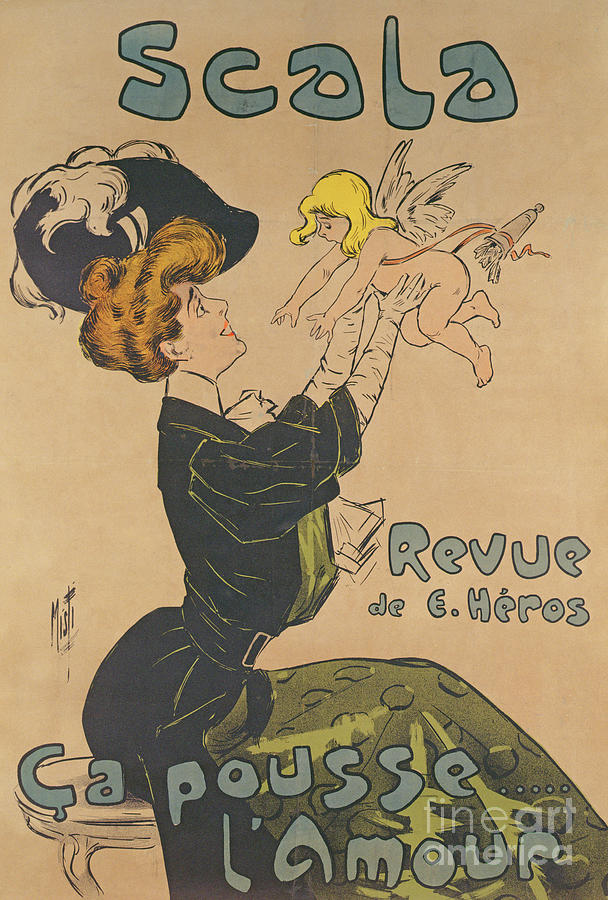 Revue de la Scala poster Painting by French School