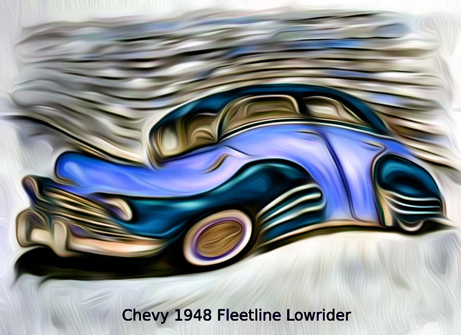 Revved Up and Rarin To Go... Blue Digital Art by Ronald Mills
