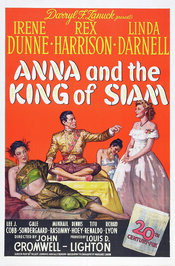 REX HARRISON, IRENE DUNNE and LINDA DARNELL in ANNA AND THE KING OF SIAM -1946-. Photograph by Album