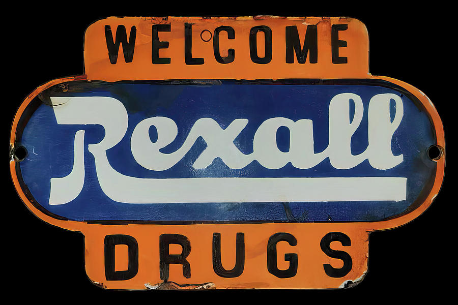 Rexall Drug Store Vintage Signs Photograph by Flees Photos