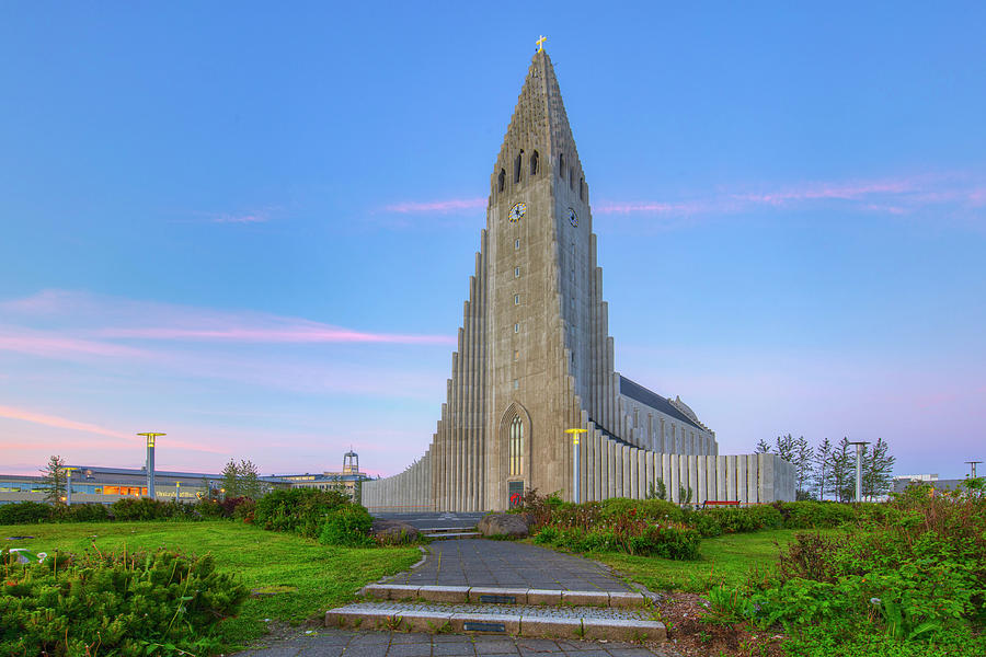 Reykjavik Church In The Midnight Sun 2 Photograph