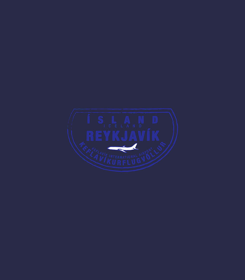 Reykjavik Iceland Passport Stamp Vacation Travel Digital Art By Vansh Bianka Fine Art America
