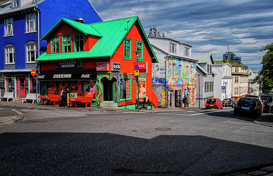 Reykjavik Streets Photograph by Tom Singleton