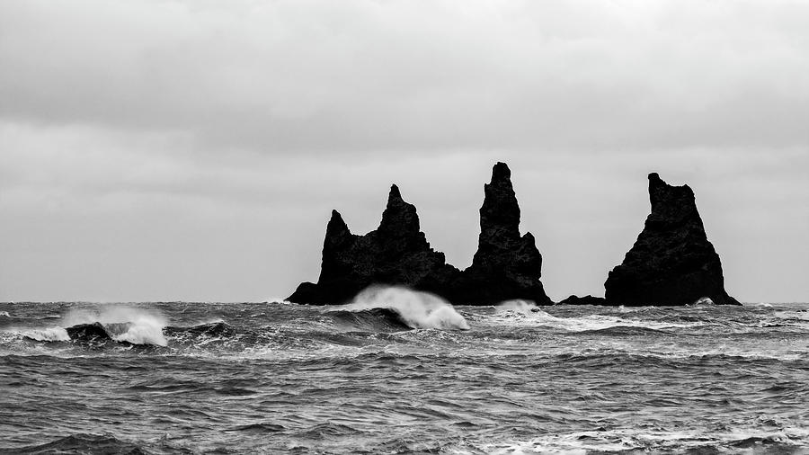 Reynisdrangar Silhouettes Iceland Photograph by Catherine Reading