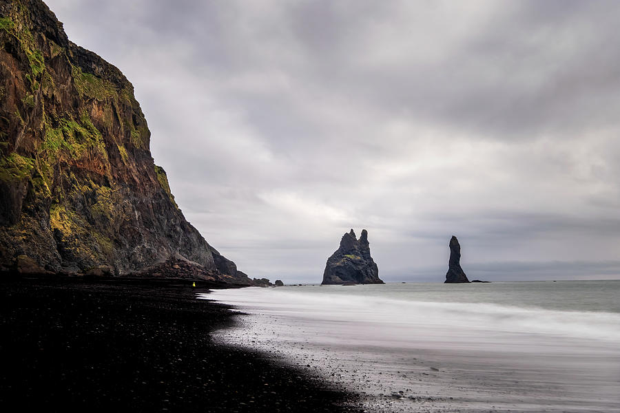 Reynisfjara black sand beach in Iceland Photograph by Alexios Ntounas