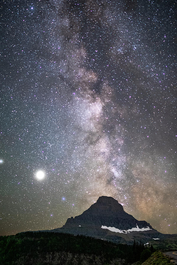 Reynolds Mountain Under Milky Way Photograph
