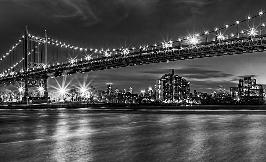 RFK Triborough Bridge NYC BW Photograph by Susan Candelario