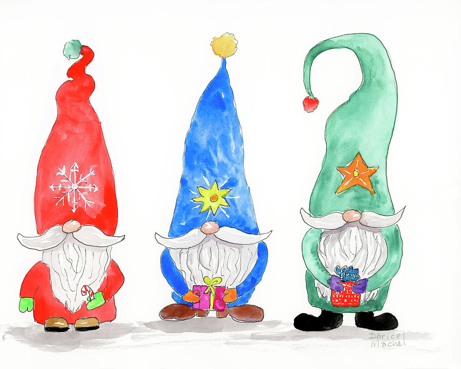 RGB Gnomes Painting by Darice Machel McGuire