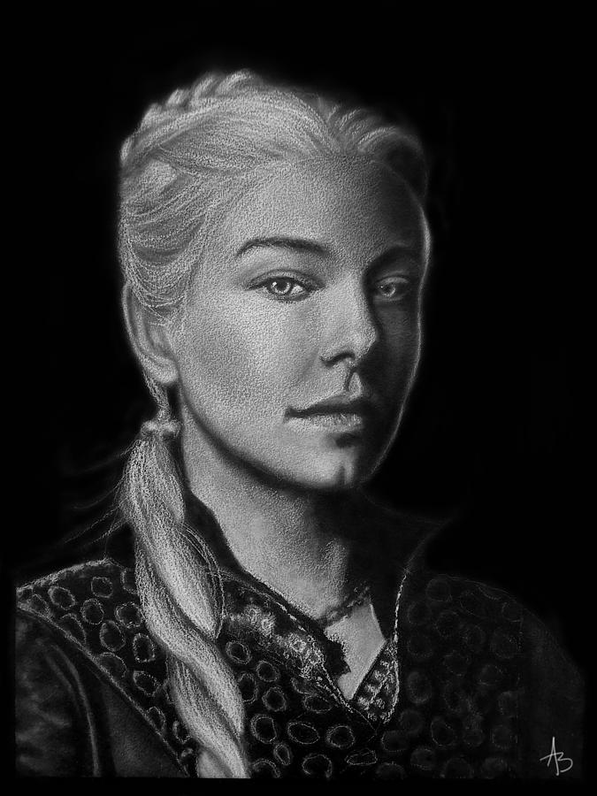 Rhaenyra Targaryen Drawing By Alena B Pixels