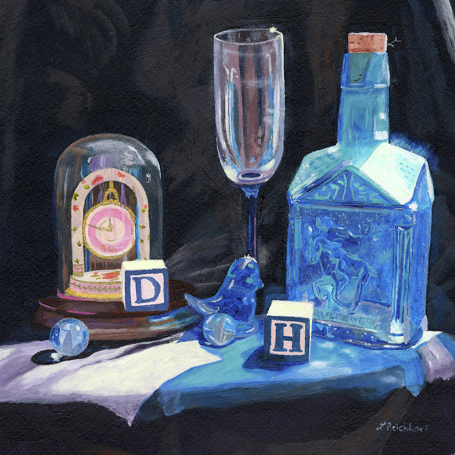 Rhapsody in Blue Painting by Lynne Reichhart