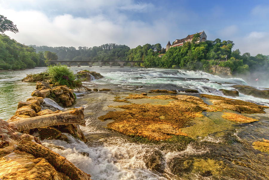 Rhine falls near Shaffhausen by day, Switzerland Photograph by Elenarts - Elena Duvernay photo