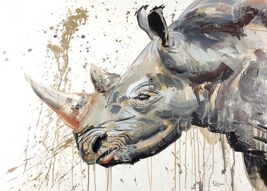 Rhino Painting by Andrew Ellingson - Fine Art America