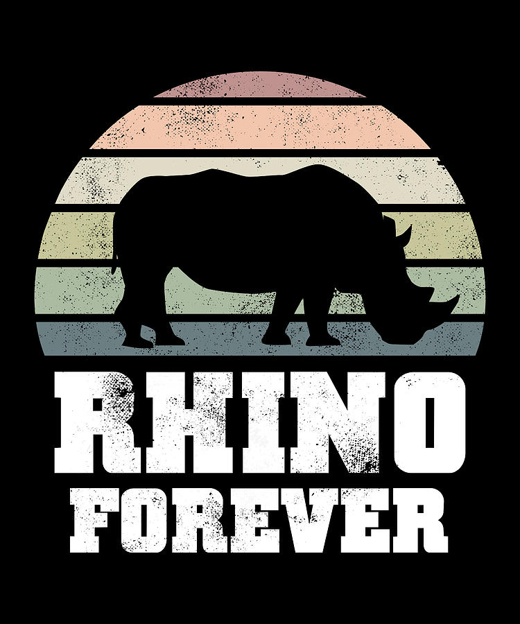 Rhino Forever Wildlife Conservation Gift Digital Art by Philip Anders -  Pixels