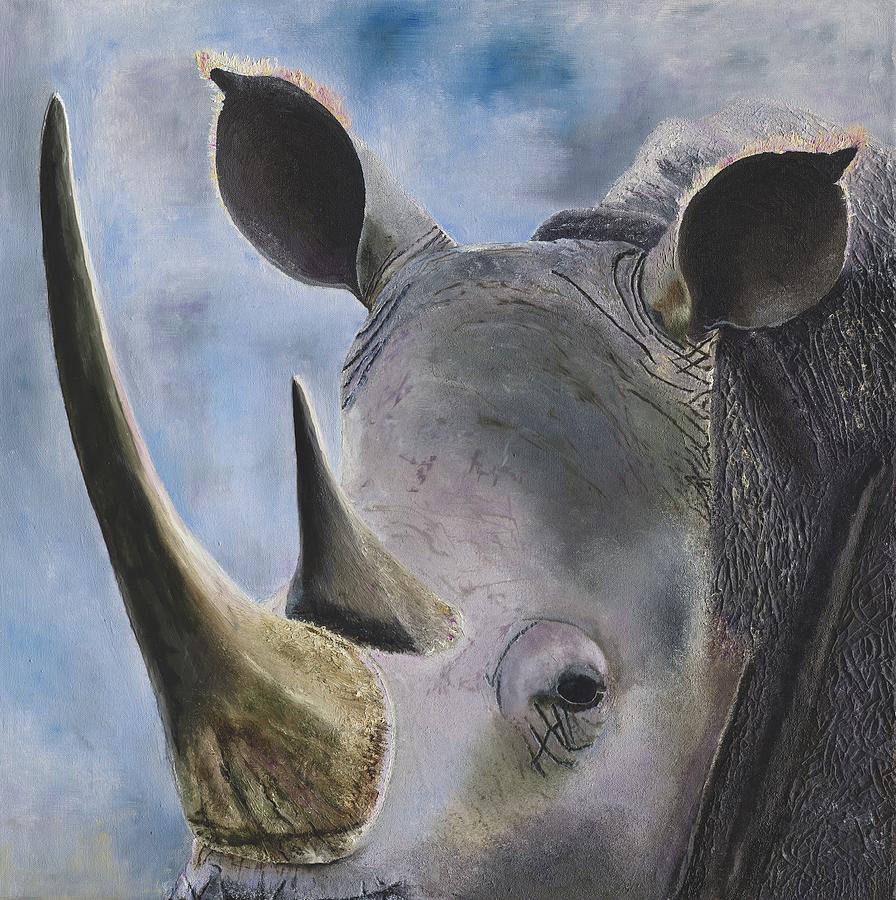 Rhino Painting by Russell Hinckley