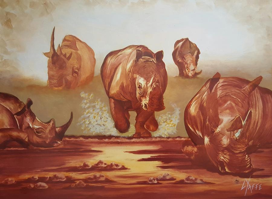 Rhinos Painting