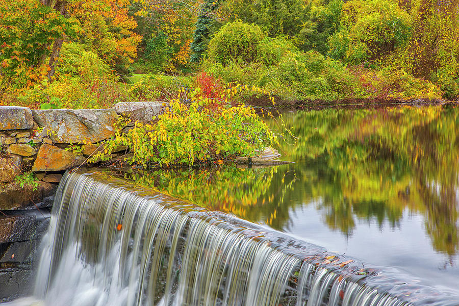 Rhode Island Fall Colors at Butterfly Pond Photograph by Juergen Roth