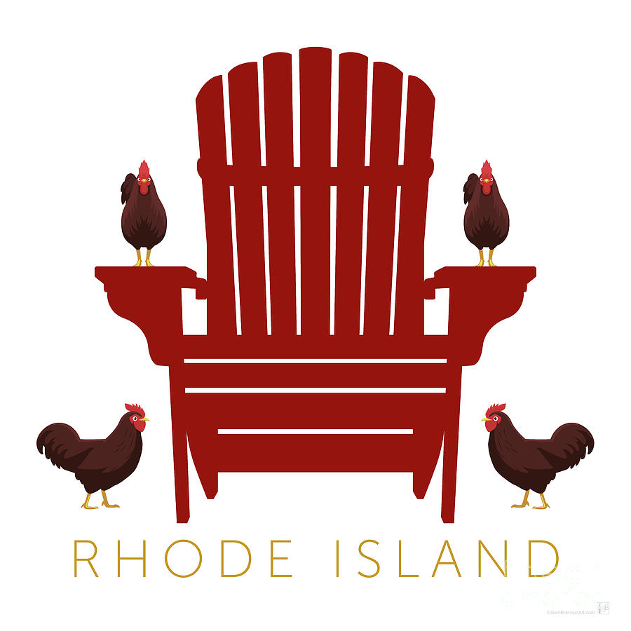 Rhode Island Digital Art by Sam Brennan