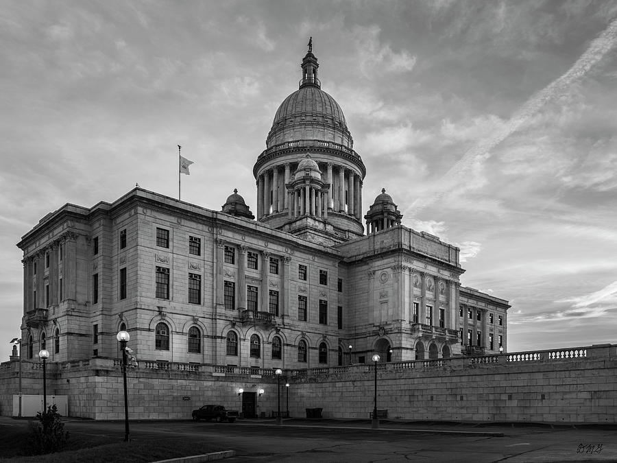 Rhode Island State House Providence II BW Photograph by David Gordon