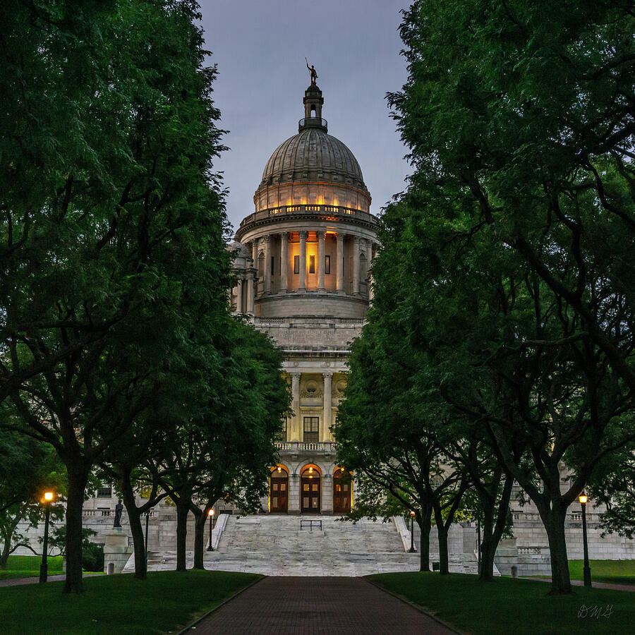 Rhode Island State House Providence III Color SQ Photograph by David Gordon
