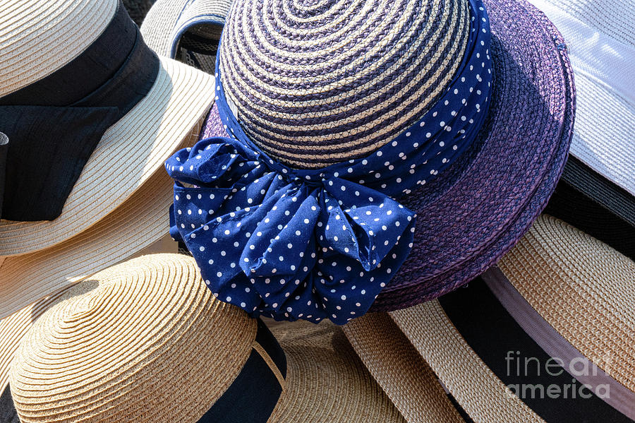 Rhode Island Straw Hat Selection Photograph by Bob Phillips