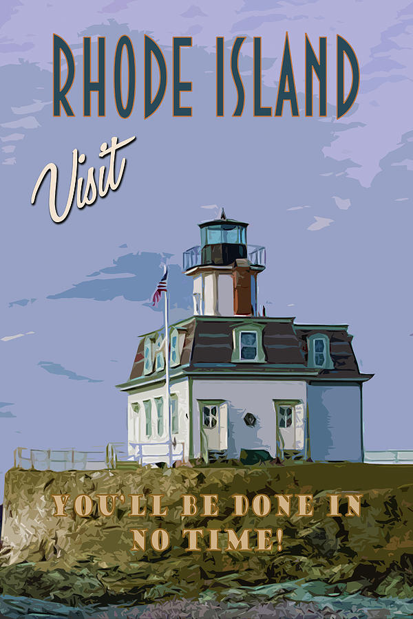 Rhode Island Travel Poster Photograph by Ken Smith